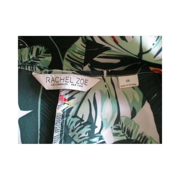 NWT RACHEL ZOE Tropical Green Leaf Print Cover Up - Picture 6 of 6